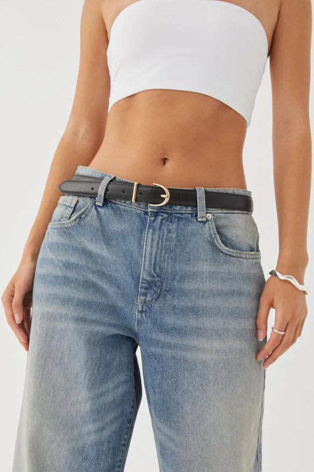 Accessories Supr Accessories Small Classic Buckle Belt Blackgold