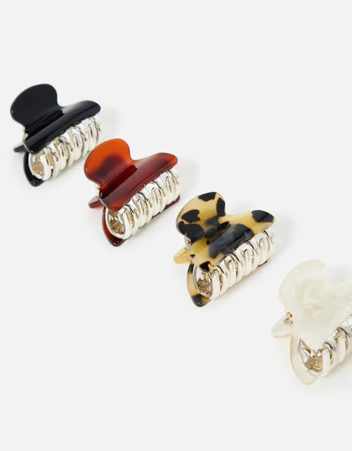 Accessorize Basic Claw Clip Set Women Hair Accessories