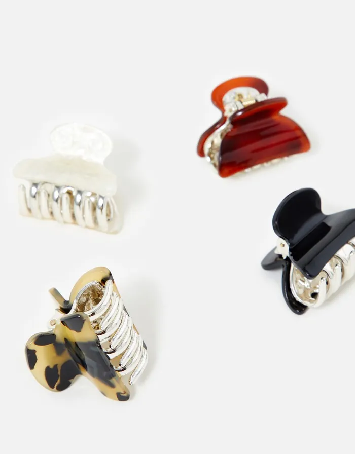 Accessorize Basic Claw Clip Set Women Hair Accessories
