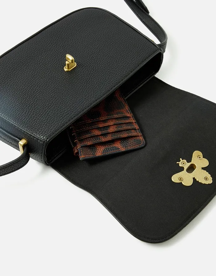 Accessorize Britney Bee CrossBody Bag Black Black Women Vegan Bags Backpacks and Purses