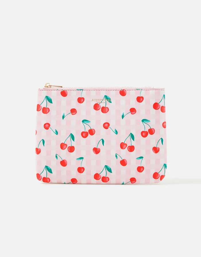 Accessorize Cherry Print Pouch Women Vegan Bags Backpacks and Purses