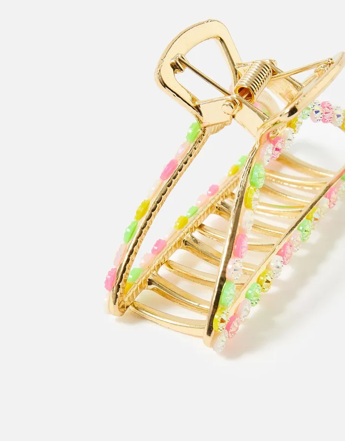 Accessorize Coloured Gem Claw Clip Women Hair Accessories