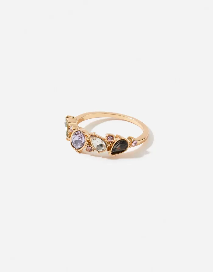Accessorize Eclectic Stones Ring Multi Pastelmulti Women Rings