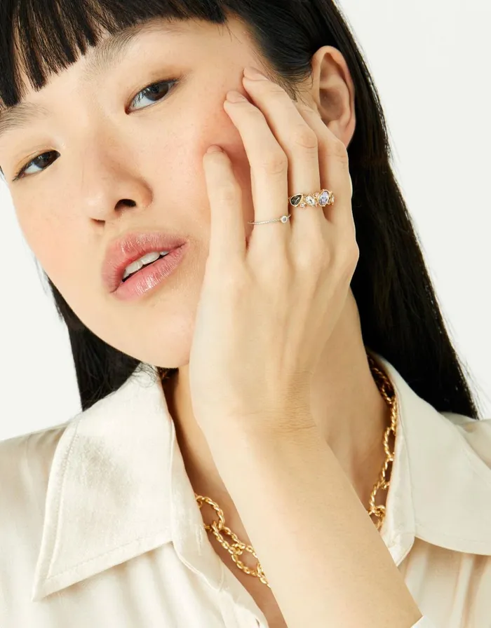 Accessorize Eclectic Stones Ring Multi Pastelmulti Women Rings