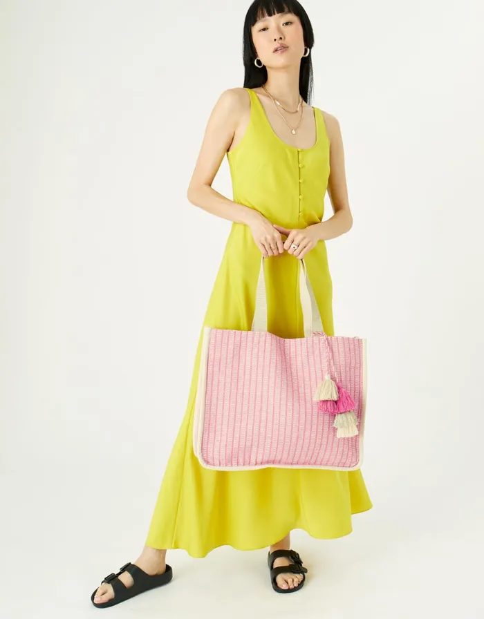 Accessorize Esme Woven Tote Bag Women Beach Bags