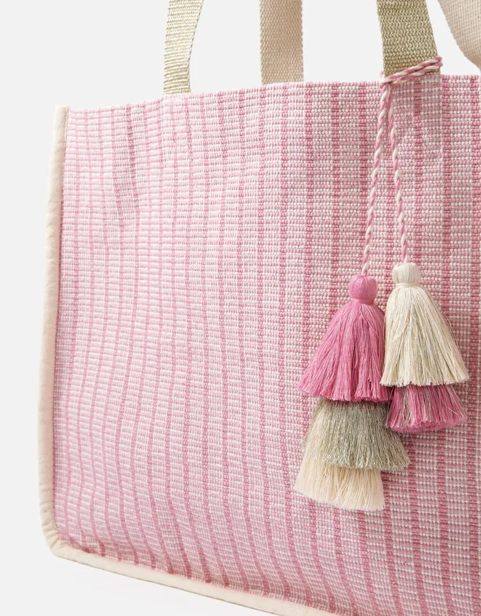 Accessorize Esme Woven Tote Bag Women Beach Bags