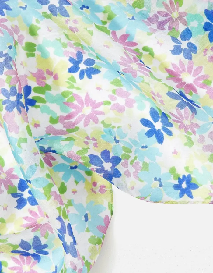 Accessorize Floral Silk Classic Scarf Women Scarves