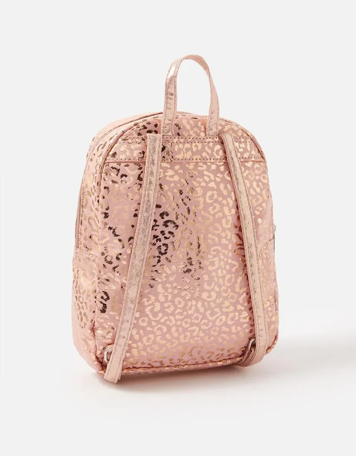 Accessorize Girls Cat Leopard Print Backpack Girls Bags