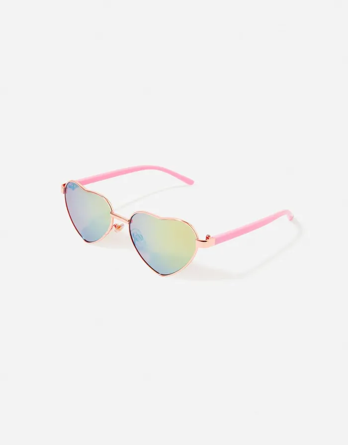 Accessorize Girls Heart Aviator Sunglasses Girls Accessories