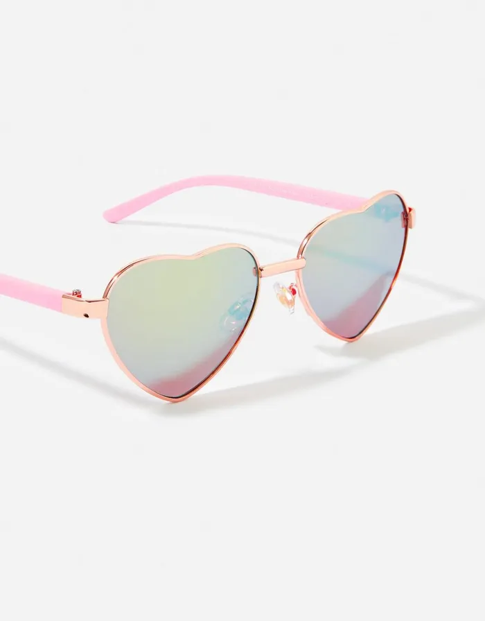 Accessorize Girls Heart Aviator Sunglasses Girls Accessories