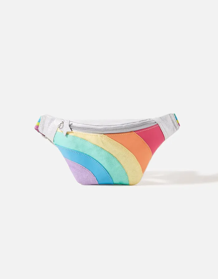 Accessorize Girls Rainbow Stripe Bum Bag Girls Bags