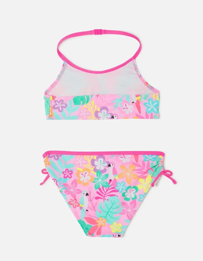 Accessorize Girls Tropical Print Bikini Multi Brightsmulti Girls Swimsuits And Swimming Costumes