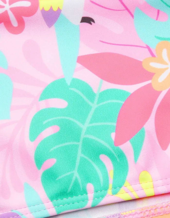 Accessorize Girls Tropical Print Bikini Multi Brightsmulti Girls Swimsuits And Swimming Costumes