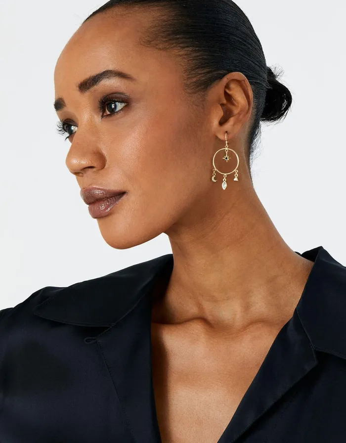 Accessorize GoldPlated Dreamcatcher Earrings Women Earrings