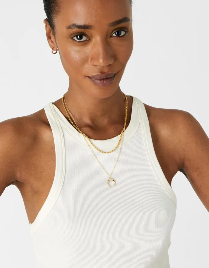 Accessorize GoldPlated Horn Pendant Necklace Women Necklaces
