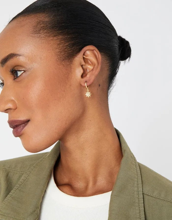 Accessorize GoldPlated Opal Hoop Earrings Women Earrings
