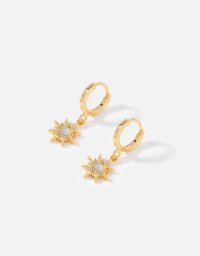 Accessorize GoldPlated Opal Hoop Earrings Women Earrings