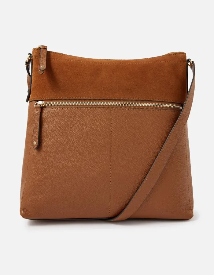 Accessorize Large Leather CrossBody Bag Women Leather Bags