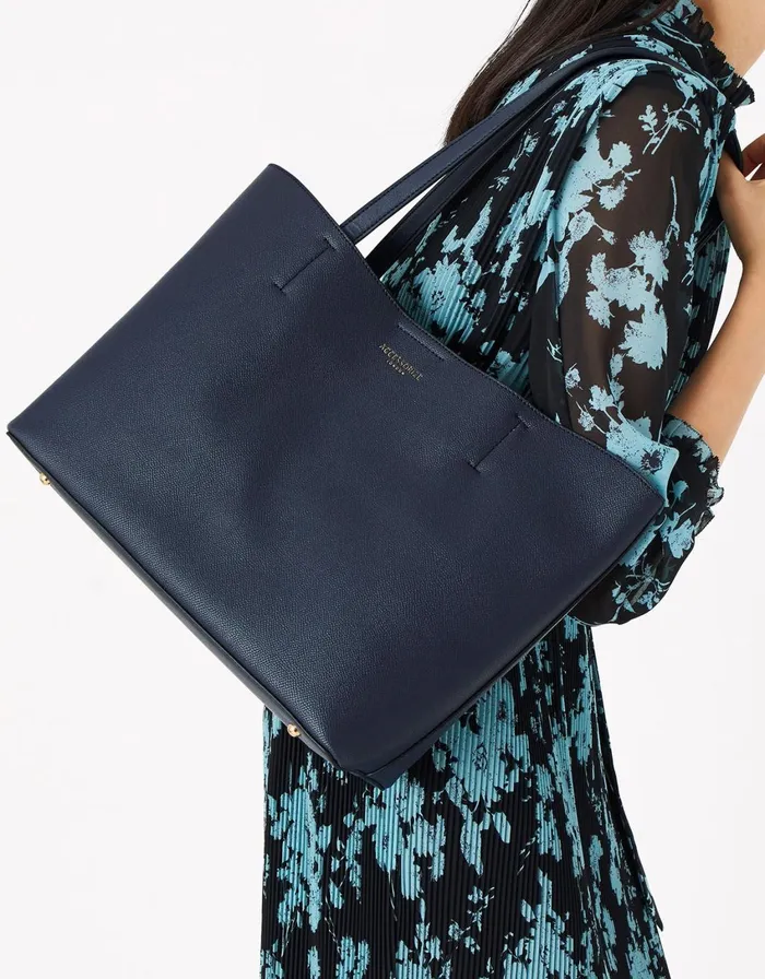Accessorize Leo Tote Bag Navy Women Vegan Bags Backpacks and Purses