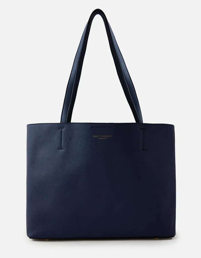 Accessorize Leo Tote Bag Navy Women Vegan Bags Backpacks and Purses