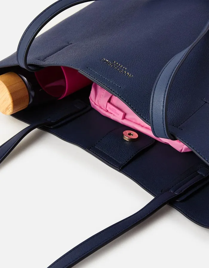 Accessorize Leo Tote Bag Navy Women Vegan Bags Backpacks and Purses