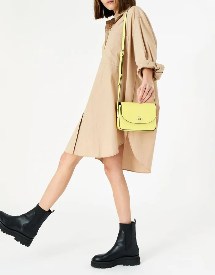 Accessorize Lexi Lock CrossBody Bag Yellow Yellow Women CrossBody Bags