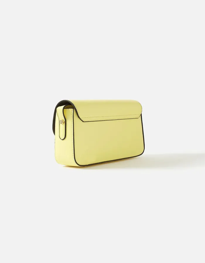 Accessorize Lexi Lock CrossBody Bag Yellow Yellow Women CrossBody Bags