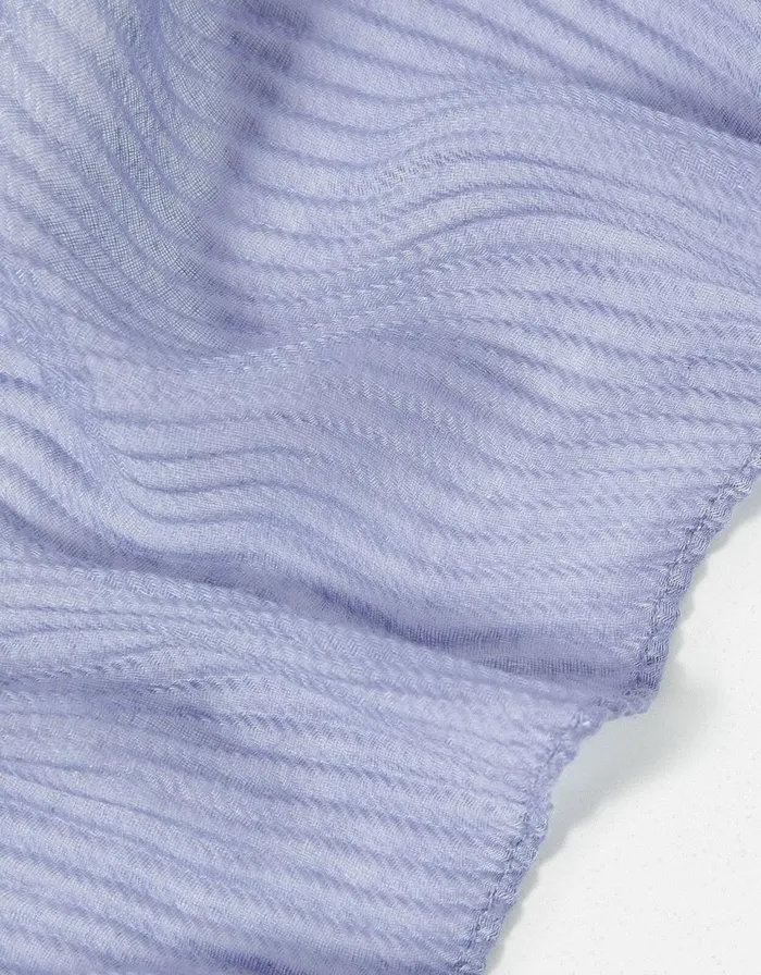 Accessorize Lightweight Pleat Scarf Blue Blue Women Scarves