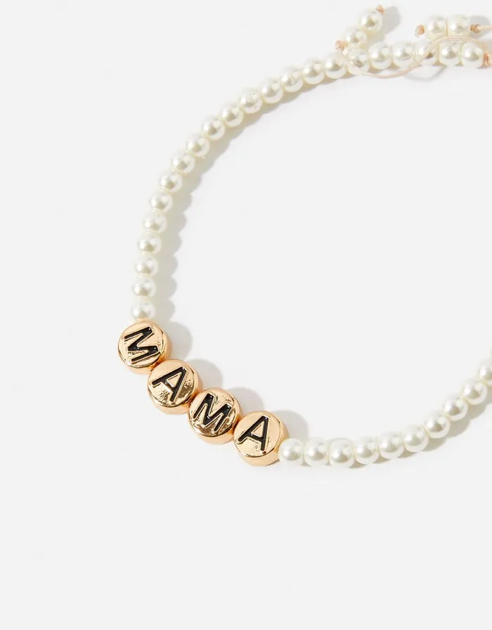 Accessorize Mama Pearl Beaded Bracelet Women Bracelets