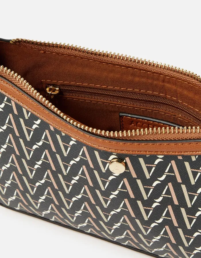 Accessorize Mika Monogram Baguette Bag Women Vegan Bags Backpacks and Purses
