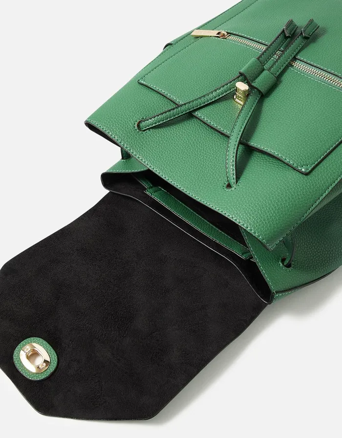 Accessorize Nikki Zip Backpack Green Green Women Backpacks
