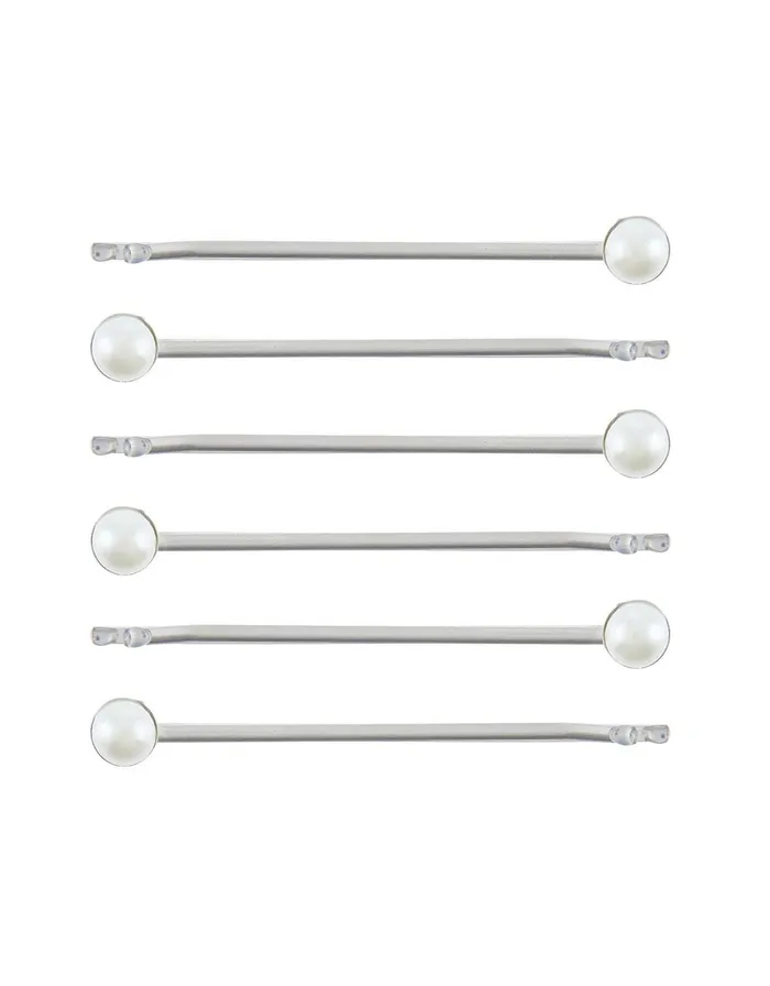 Accessorize Pearl Hair Slide Set Women Hair Accessories
