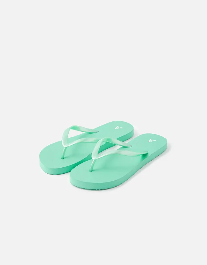Accessorize Plain EVA Flip Flops Green Green Women Sandals and Flip Flops
