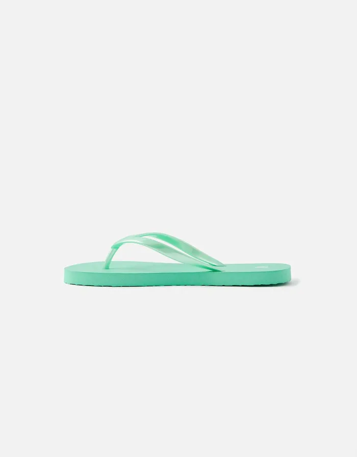 Accessorize Plain EVA Flip Flops Green Green Women Sandals and Flip Flops