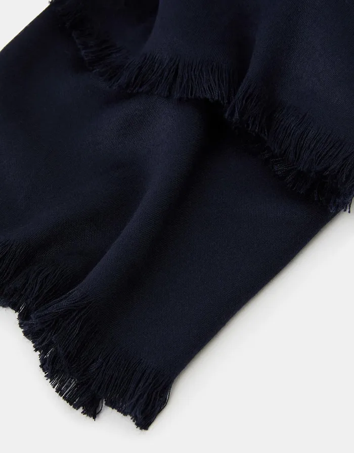 Accessorize Plain Woven Stole Blue Navy Women Scarves