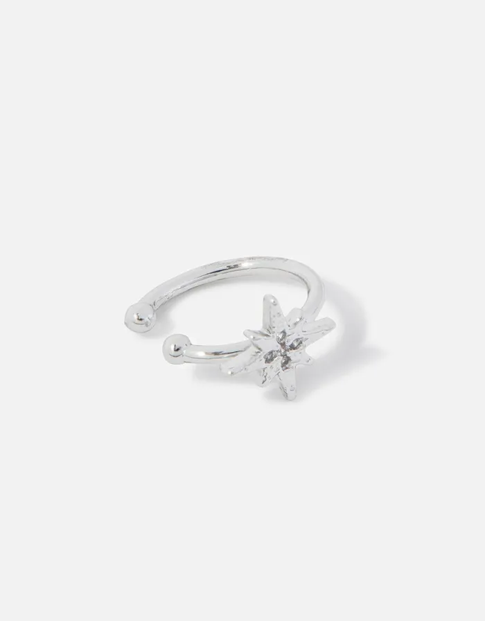 Accessorize PlatinumPlated Celestial Ear Cuff Women Earrings