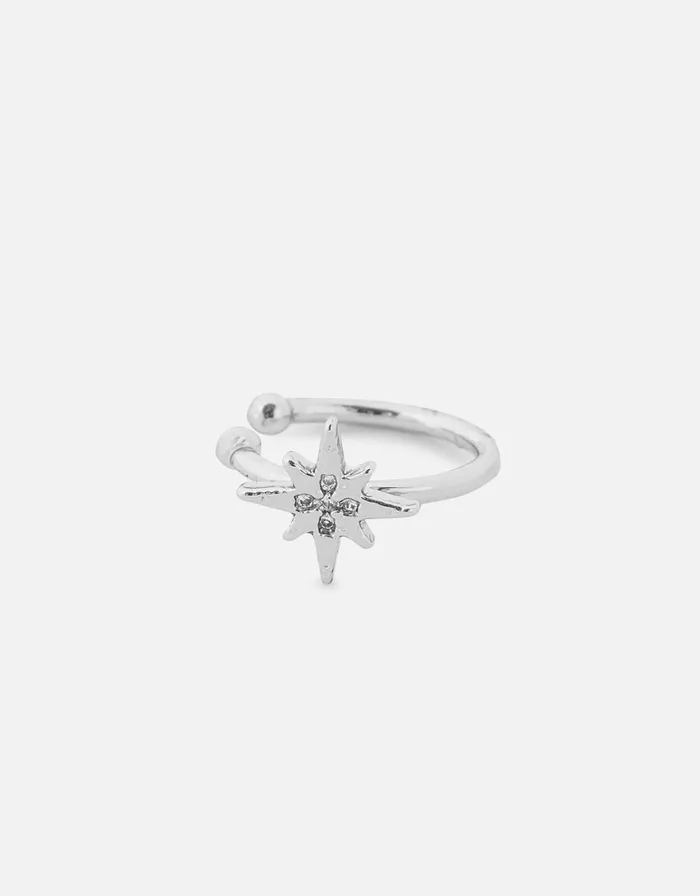 Accessorize PlatinumPlated Celestial Ear Cuff Women Earrings