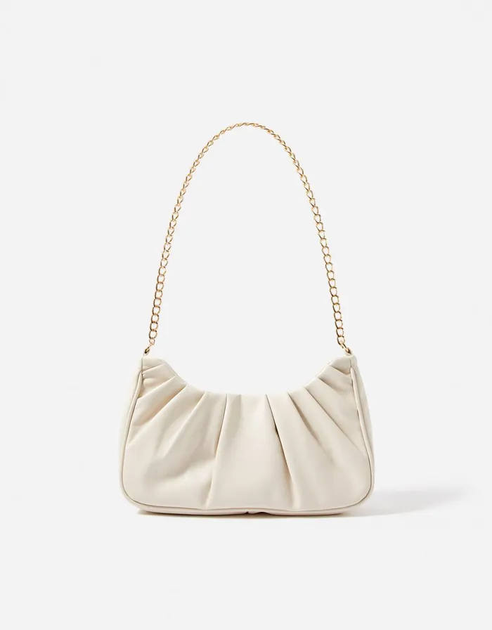 Accessorize Pleated Shoulder Bag Women Vegan Bags Backpacks and Purses