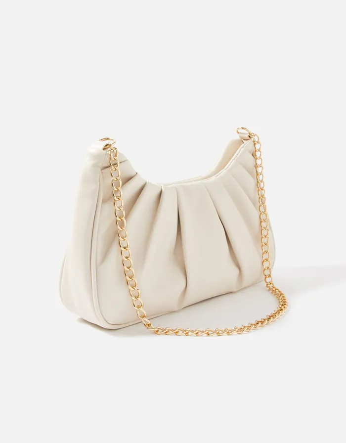 Accessorize Pleated Shoulder Bag Women Vegan Bags Backpacks and Purses