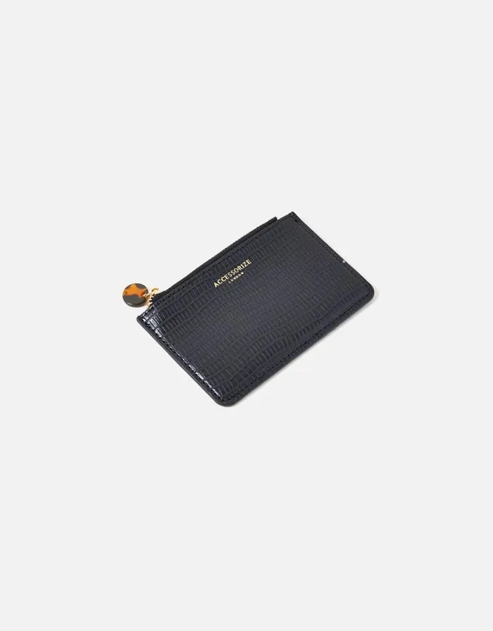 Accessorize Reptile And Resin Shoreditch Card Holder Women Vegan Bags Backpacks and Purses