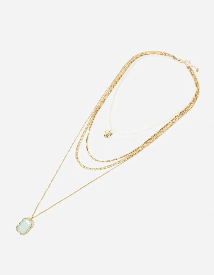Accessorize Romantic Ramble Pearl Bead Multirow Necklace Women Necklaces