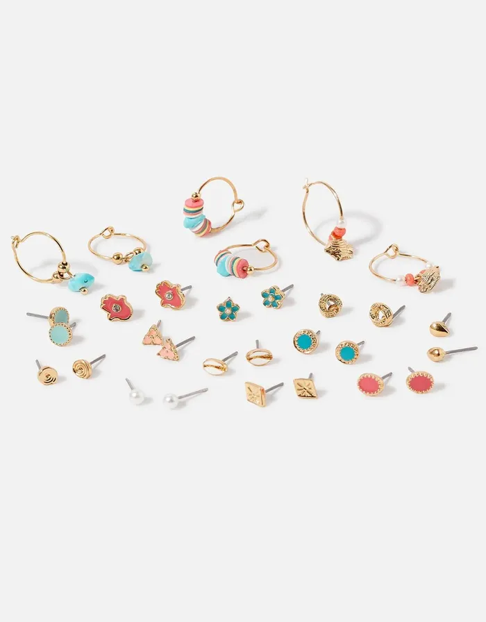 Accessorize Seascape Stud And Hoop Set Women Earrings