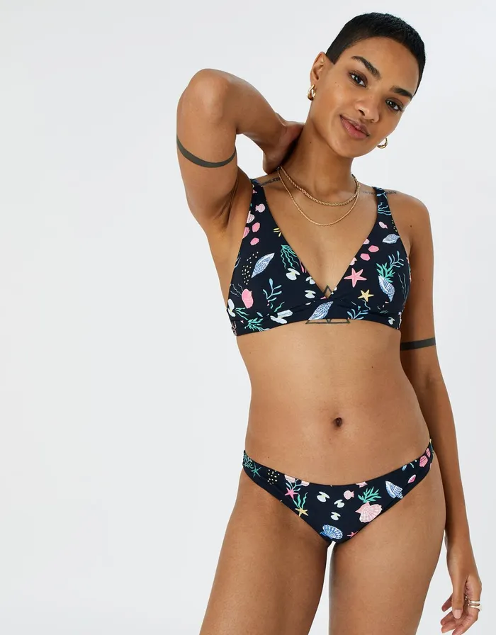 Accessorize Shoreline Triangle Bikini Top Multi Brightsmulti Women Bikinis