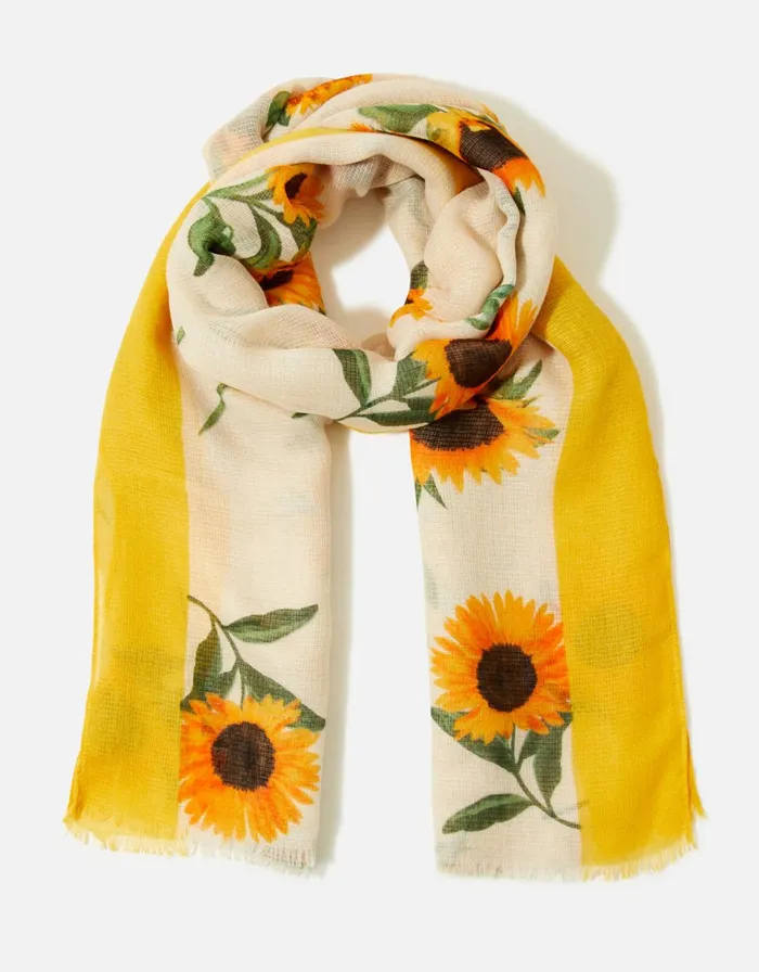Accessorize Sienna Sunflower Print Scarf Women Scarves