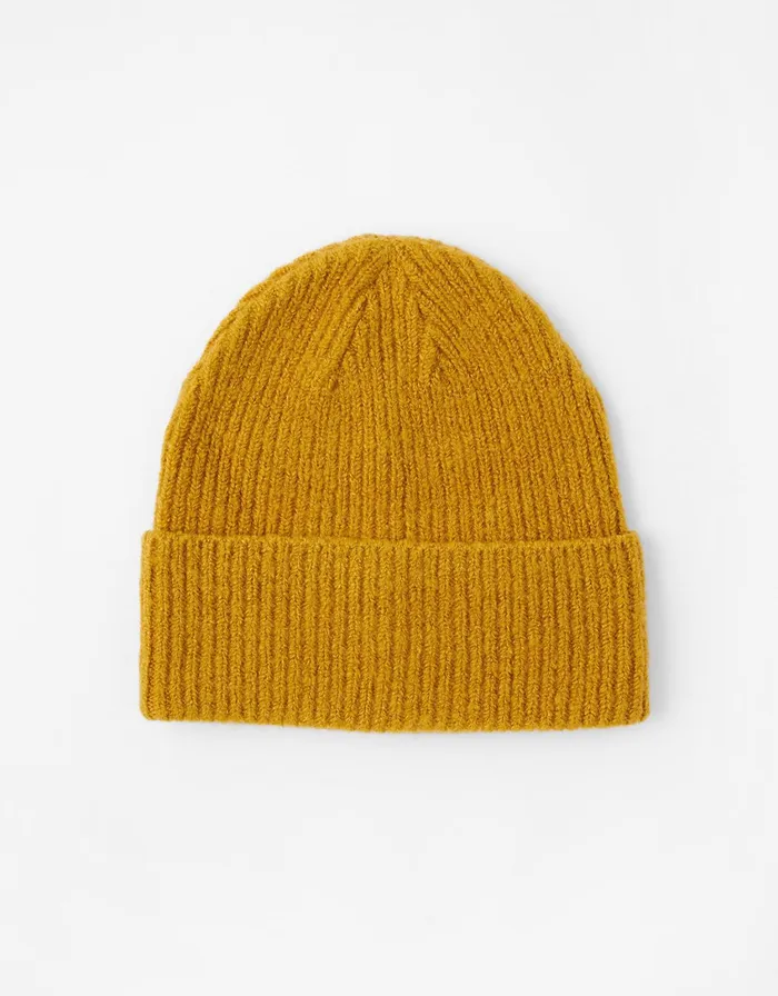 Accessorize Soho Knit Beanie Hat Ochre Women Hats