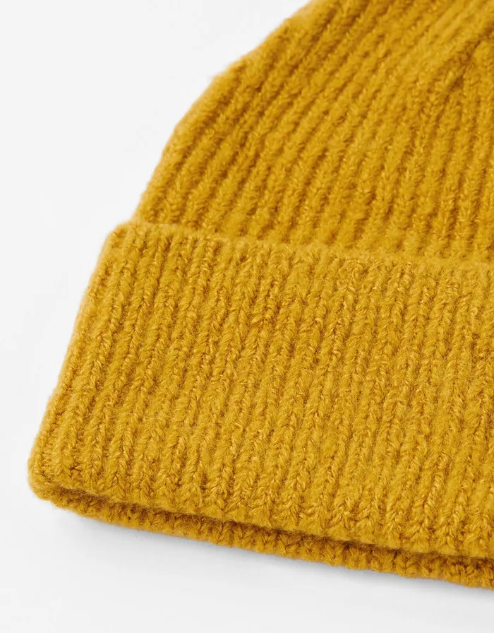Accessorize Soho Knit Beanie Hat Ochre Women Hats