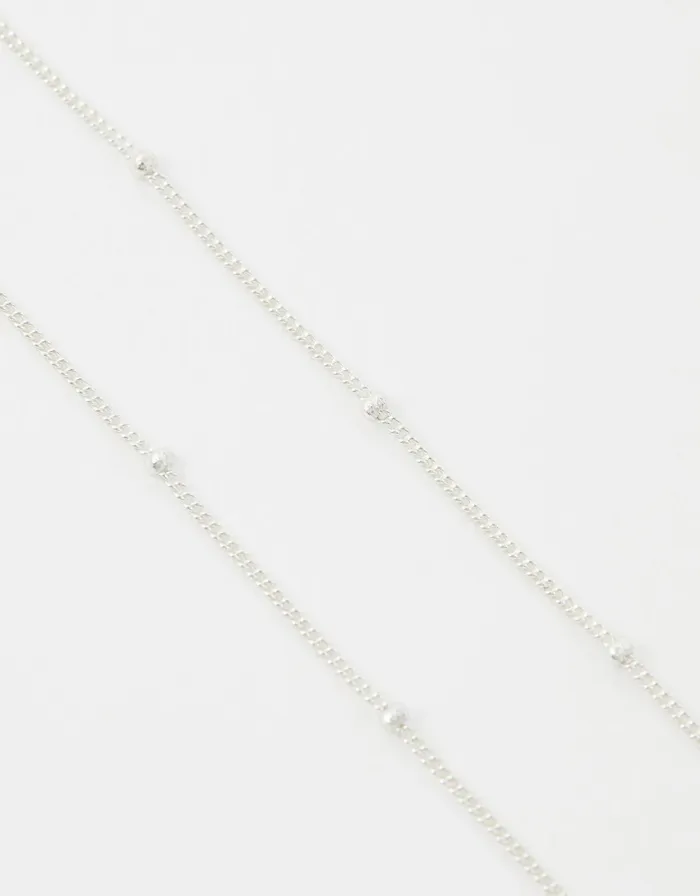 Accessorize Sterling Silver Bobble Necklace Women Necklaces