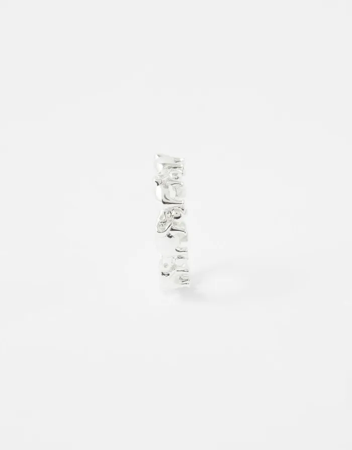 Accessorize Sterling Silver Elephant Band Ring Silver St Silver Women Rings