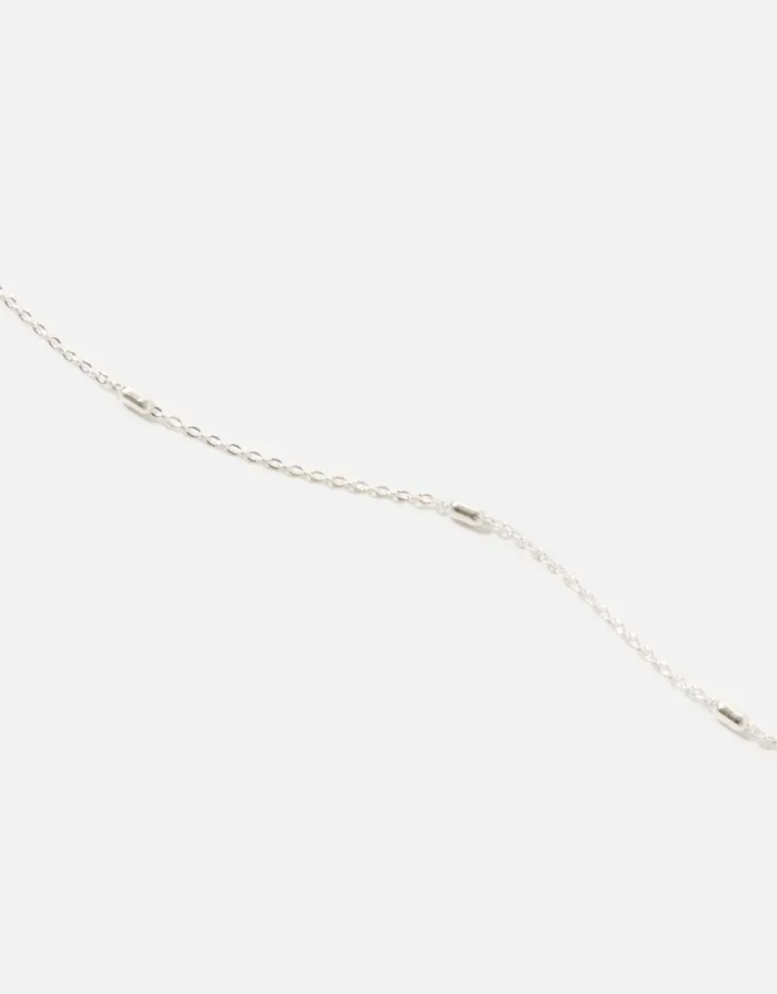 Accessorize Sterling Silver Slub Chain Bracelet Women Bracelets