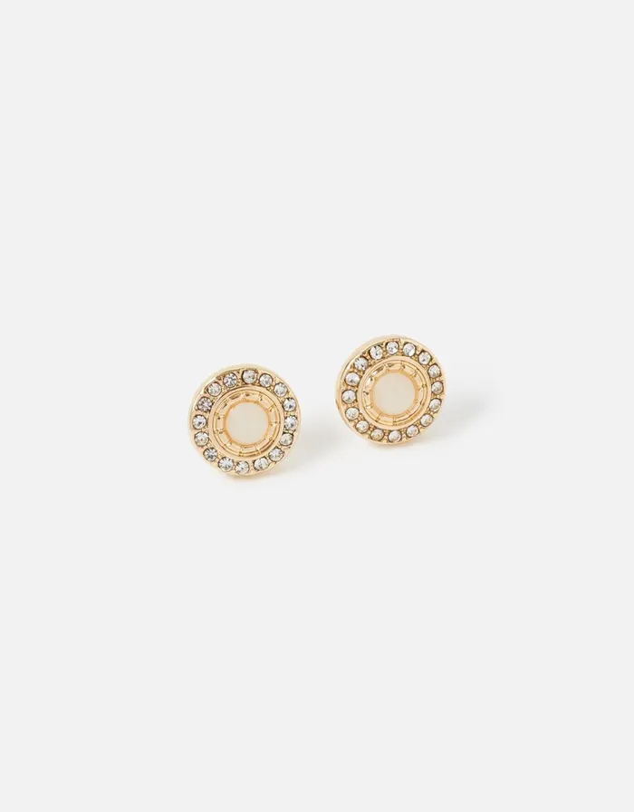 Accessorize Stone Pave Stud Earrings Women Earrings